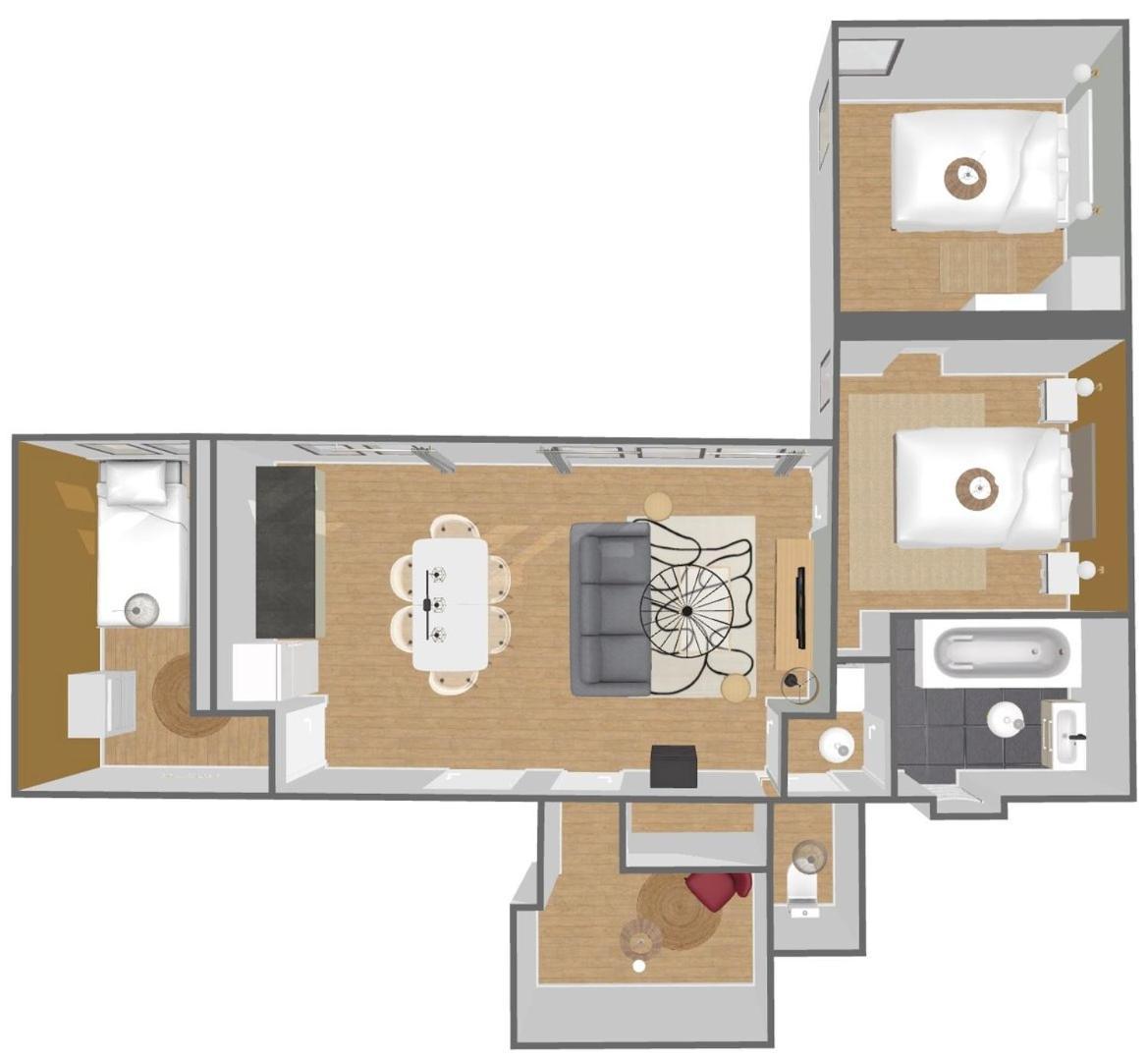 Modern, Quiet 3-Bedroom Apartment With Parking มาร์ค-ออง-บาโรล์ ภายนอก รูปภาพ